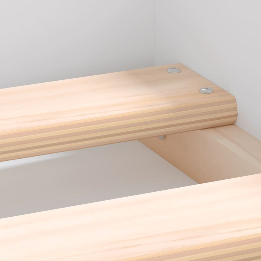 Bedframe King Size 150 x 200 cm Wit