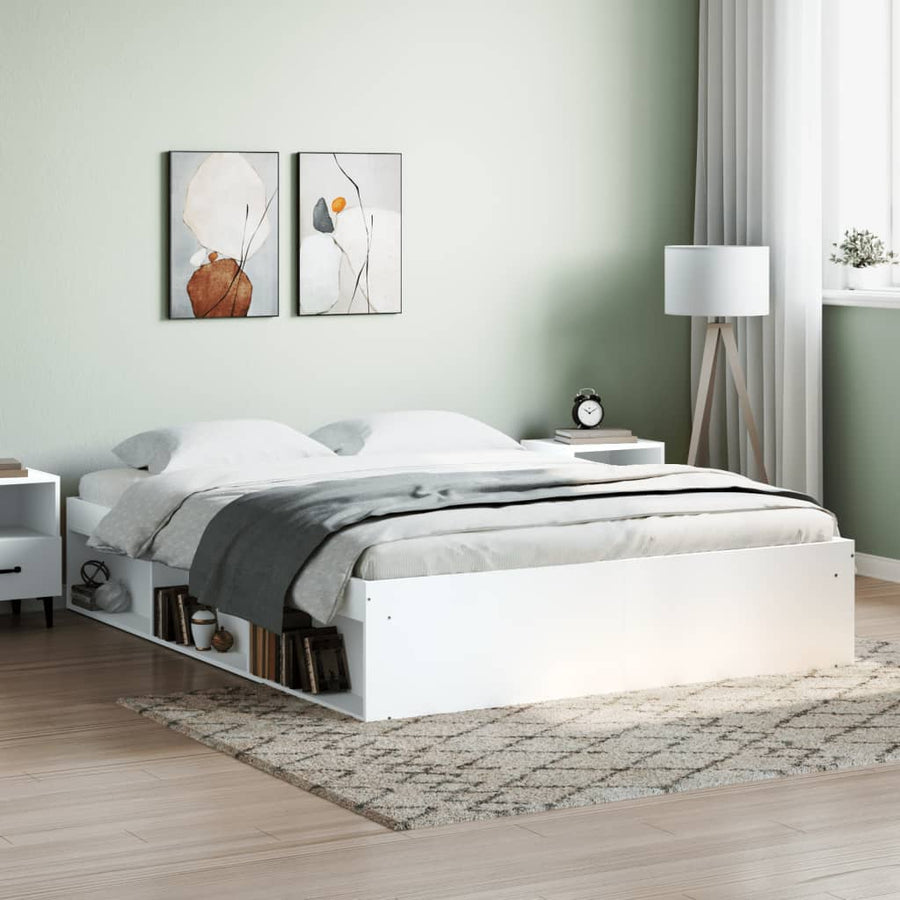 Bedframe King Size 150 x 200 cm Wit