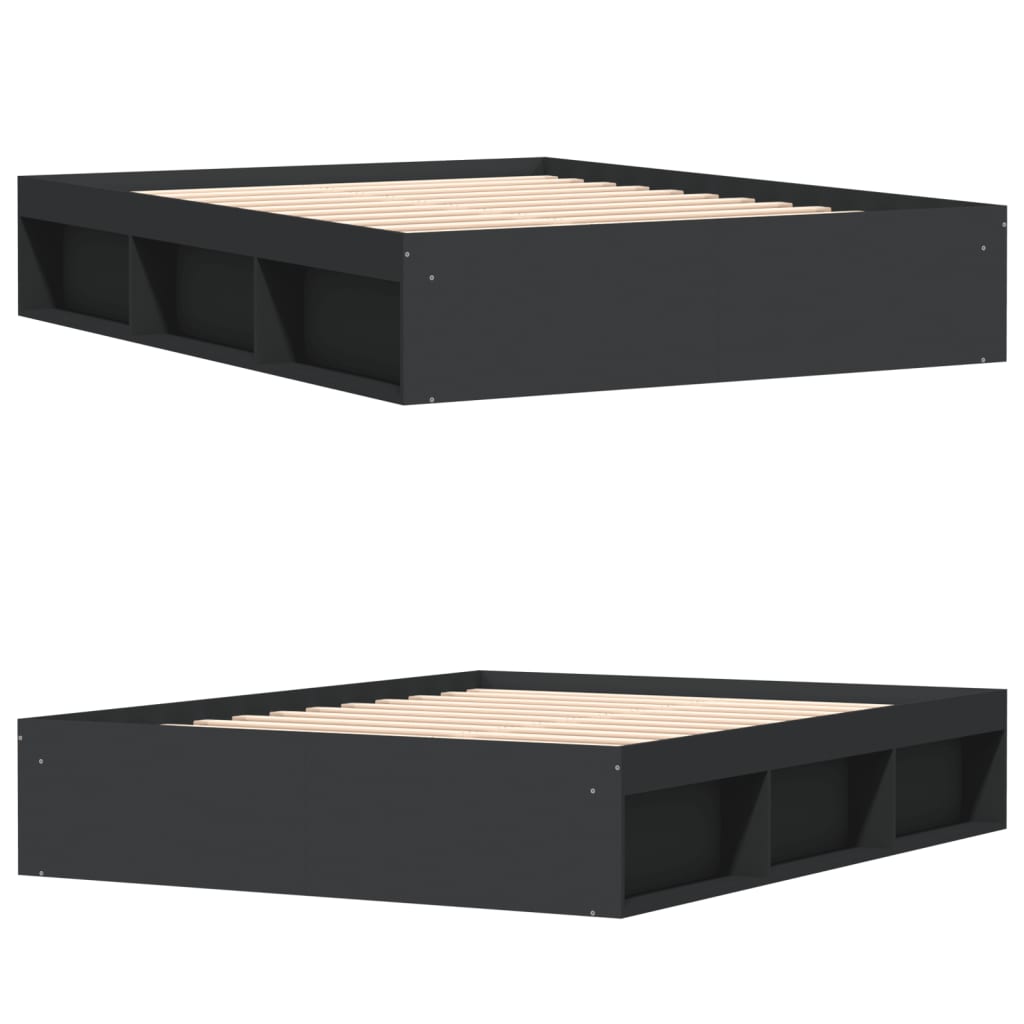 Bedframe King Size 150 x 200 cm Zwart