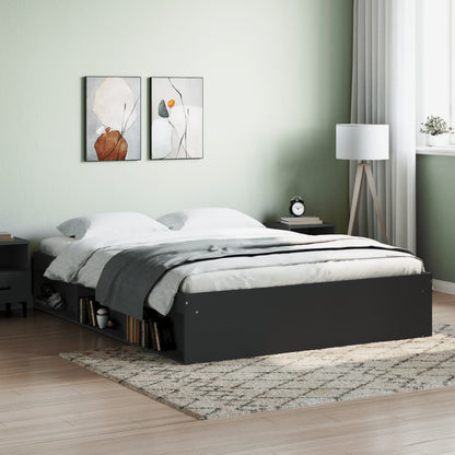 Bedframe King Size 150 x 200 cm Zwart