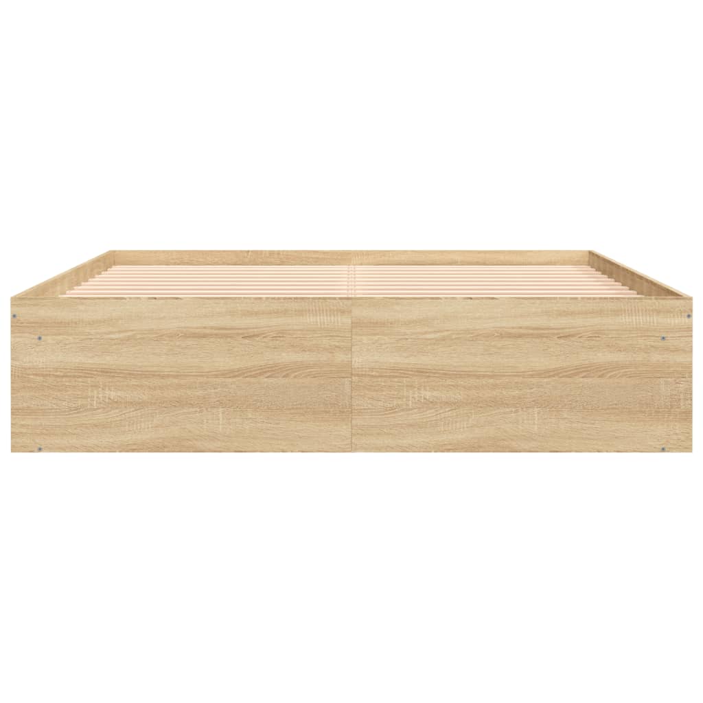 Bedframe Kleurig King Size 150 x 200 cm Sonoma eiken