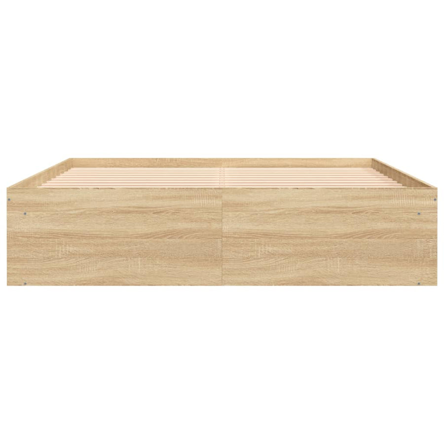 Bedframe Kleurig King Size 150 x 200 cm Sonoma eiken