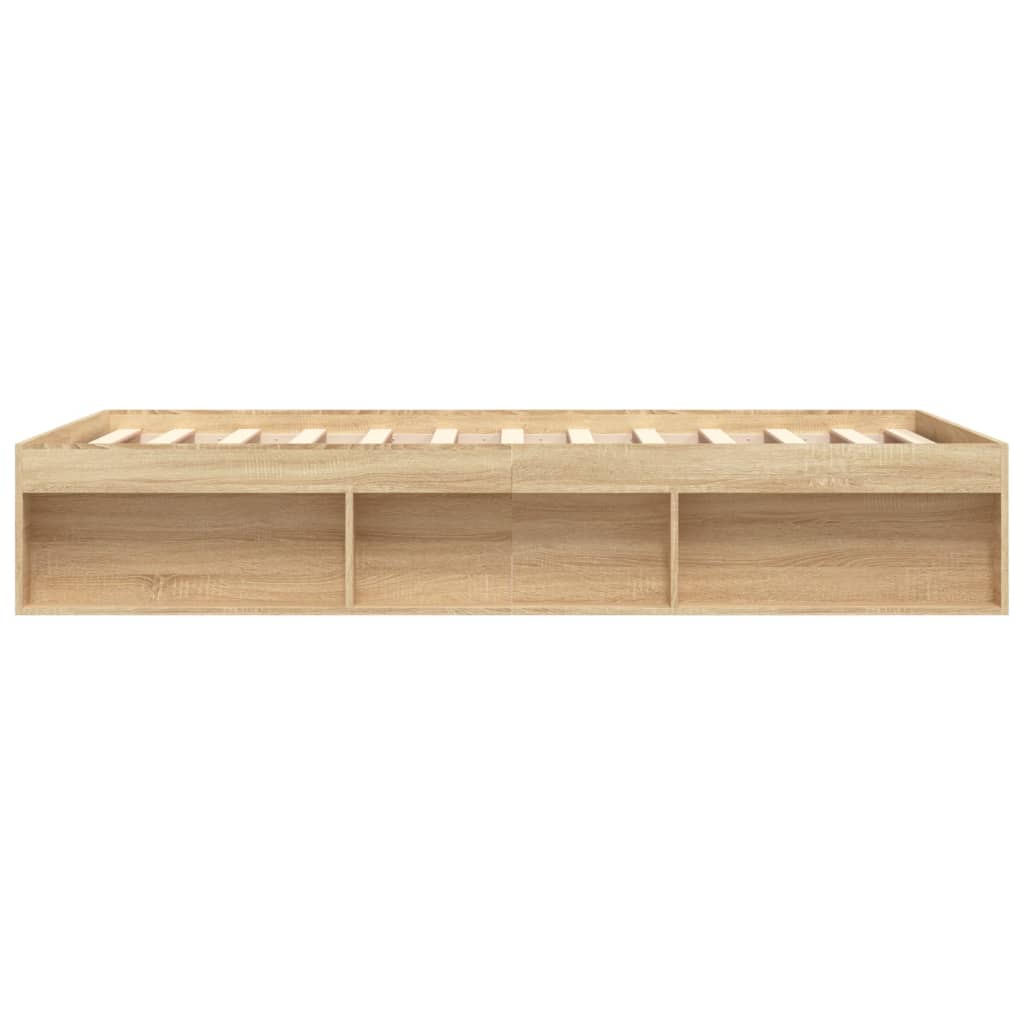 Bedframe Kleurig King Size 150 x 200 cm Sonoma eiken