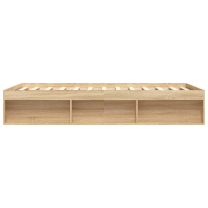 Bedframe Kleurig King Size 150 x 200 cm Sonoma eiken