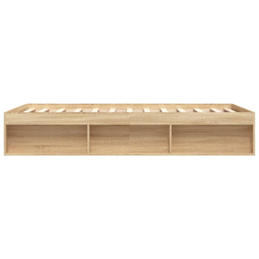 Bedframe Kleurig King Size 150 x 200 cm Sonoma eiken