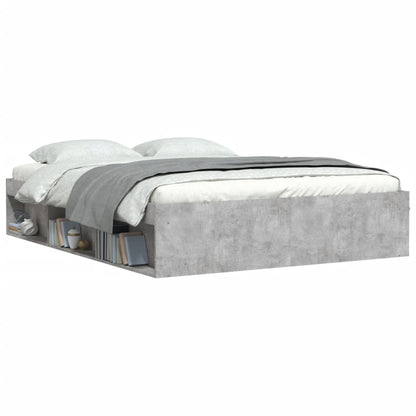 Bedframe King Size 150 x 200 cm Betongrijs
