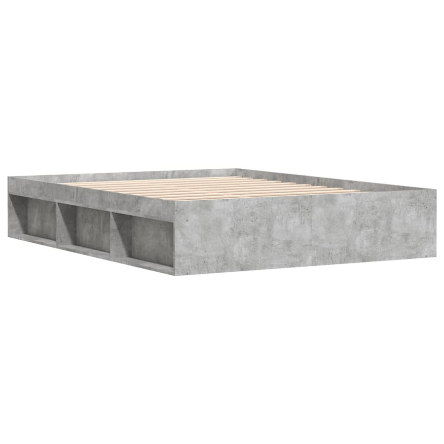 Bedframe King Size 150 x 200 cm Betongrijs