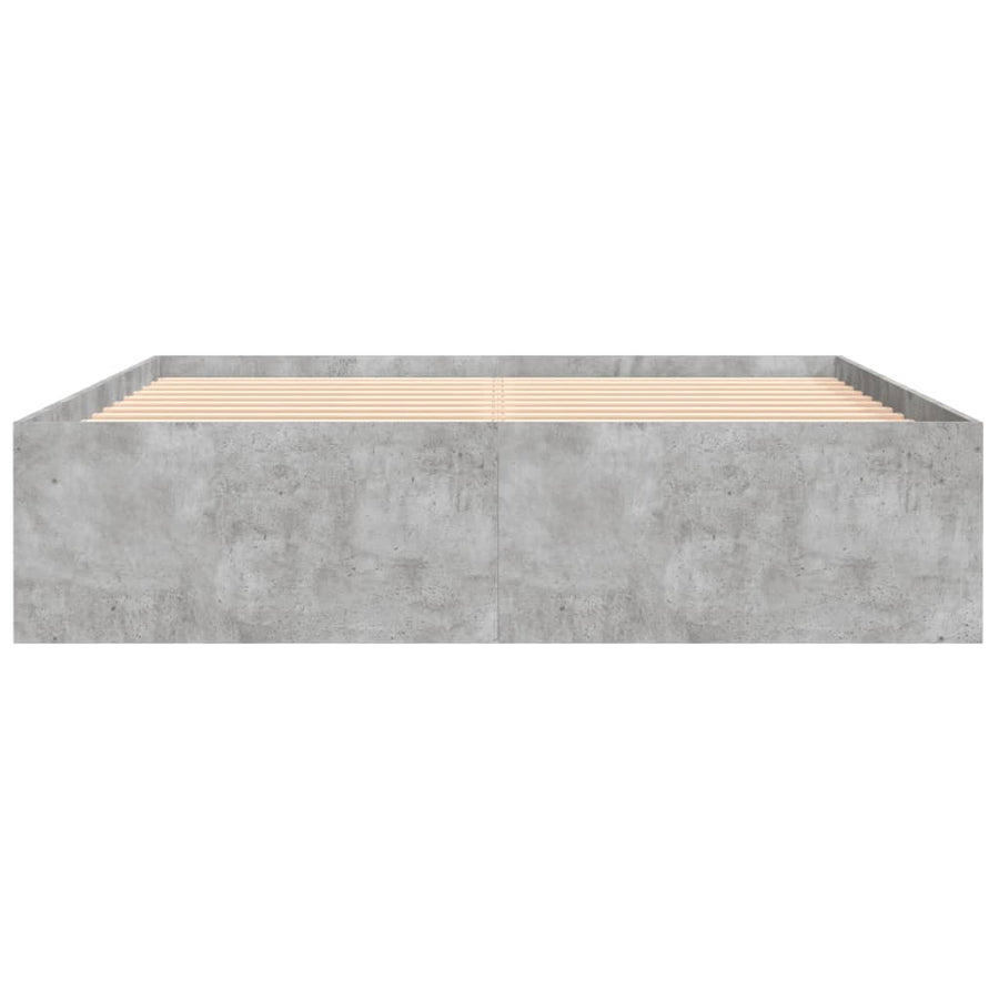 Bedframe King Size 150 x 200 cm Betongrijs