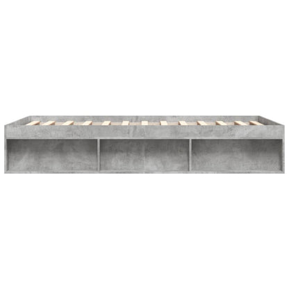 Bedframe King Size 150 x 200 cm Betongrijs