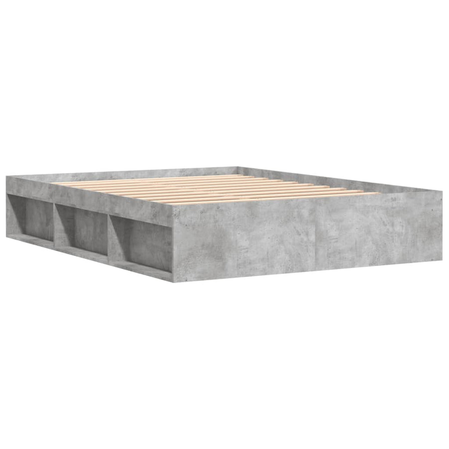 Bedframe King Size 150 x 200 cm Betongrijs