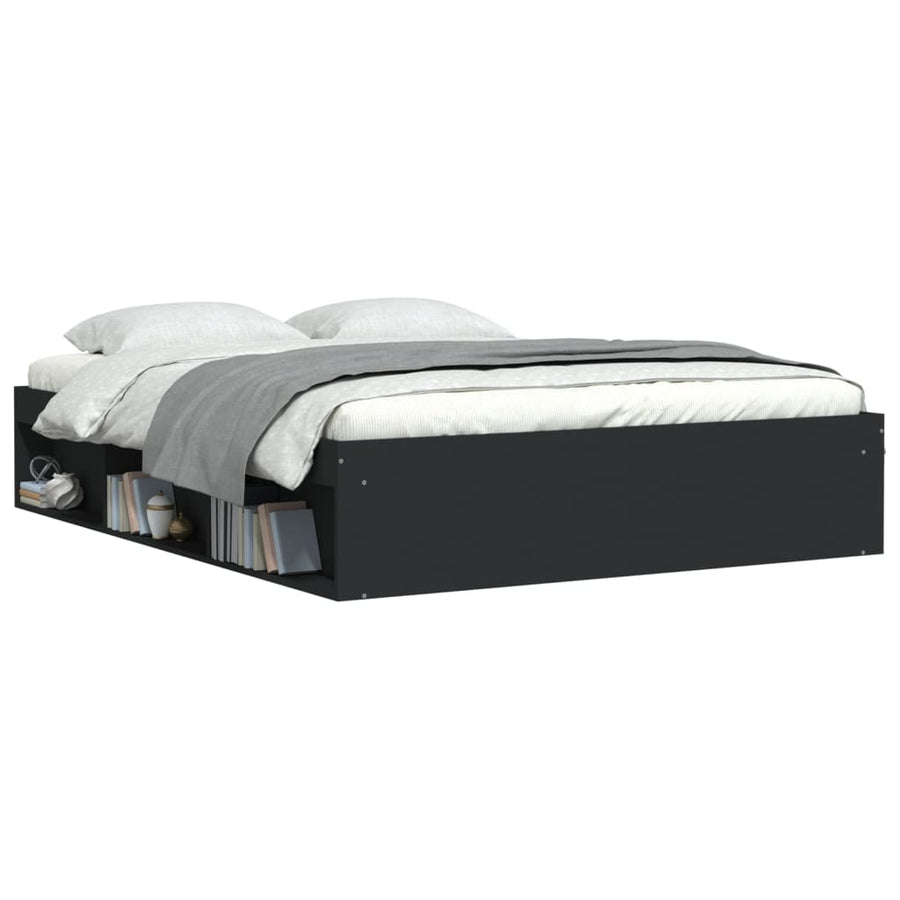 Bedframe 160 x 200 cm Zwart
