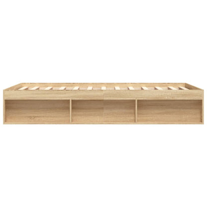 Bedframe Kleurig 160 x 200 cm Sonoma eiken