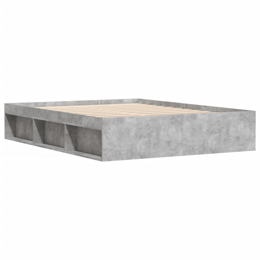 Bedframe 160 x 200 cm Betongrijs