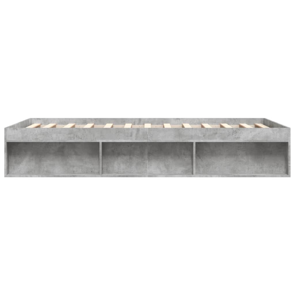 Bedframe 160 x 200 cm Betongrijs