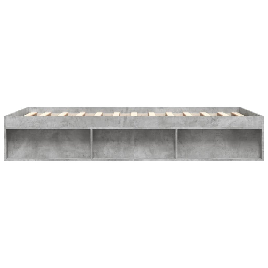 Bedframe 160 x 200 cm Betongrijs