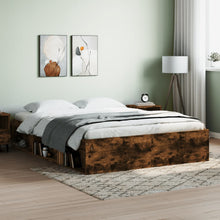 Bedframe Kleurig 160 x 200 cm Gerookt eiken