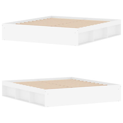 Bedframe Super King Size 180 x 200 cm Wit