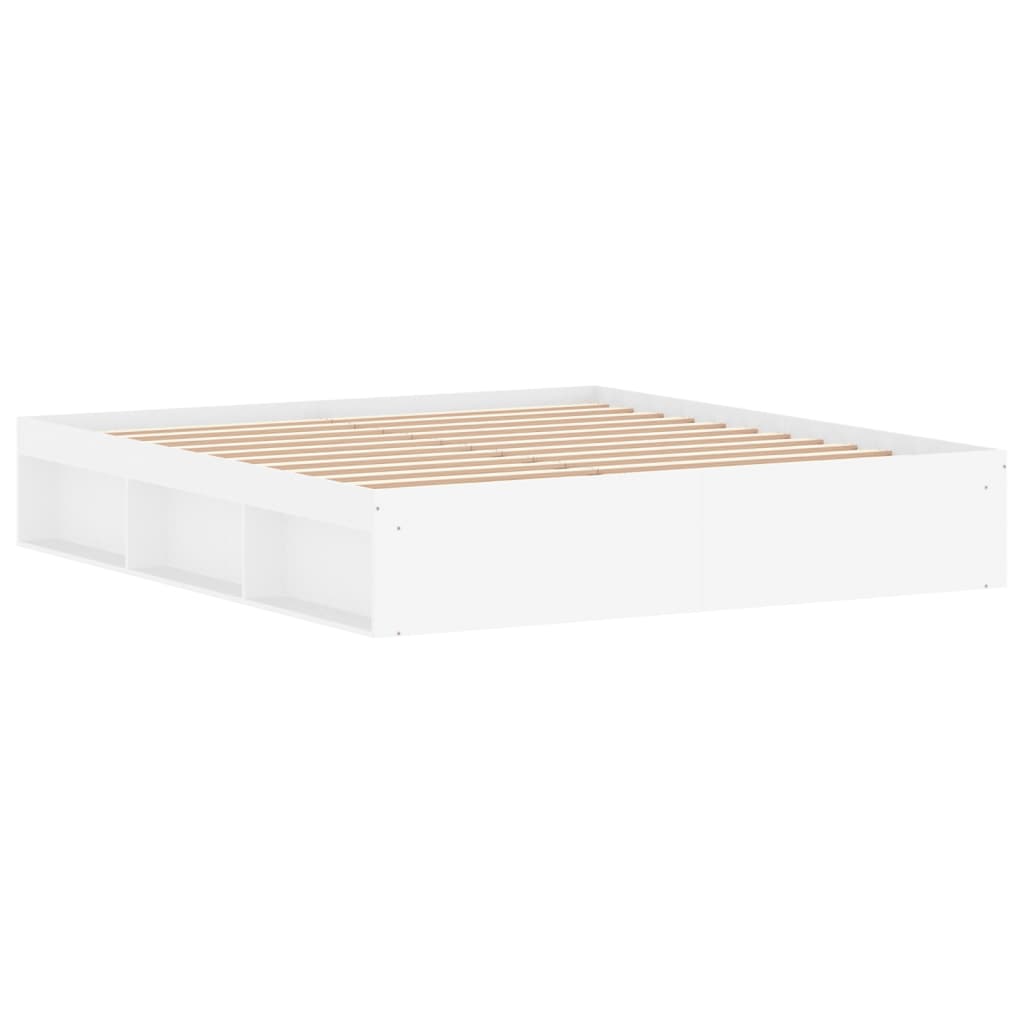 Bedframe Super King Size 180 x 200 cm Wit