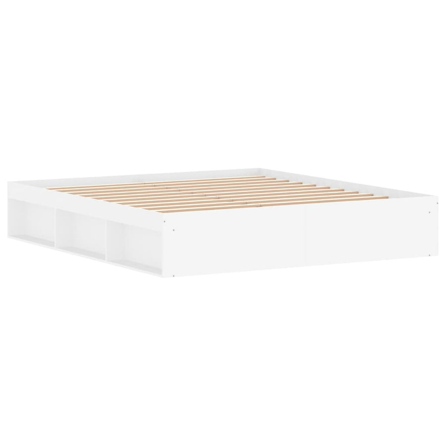 Bedframe Super King Size 180 x 200 cm Wit