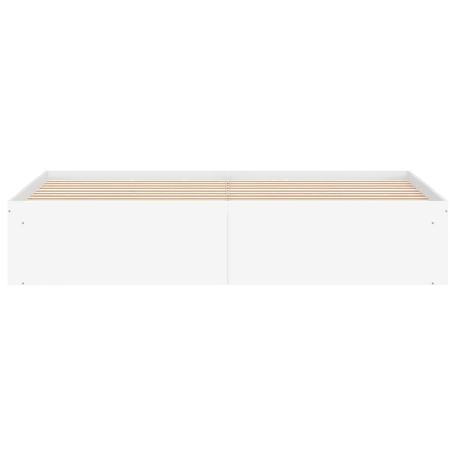 Bedframe Super King Size 180 x 200 cm Wit