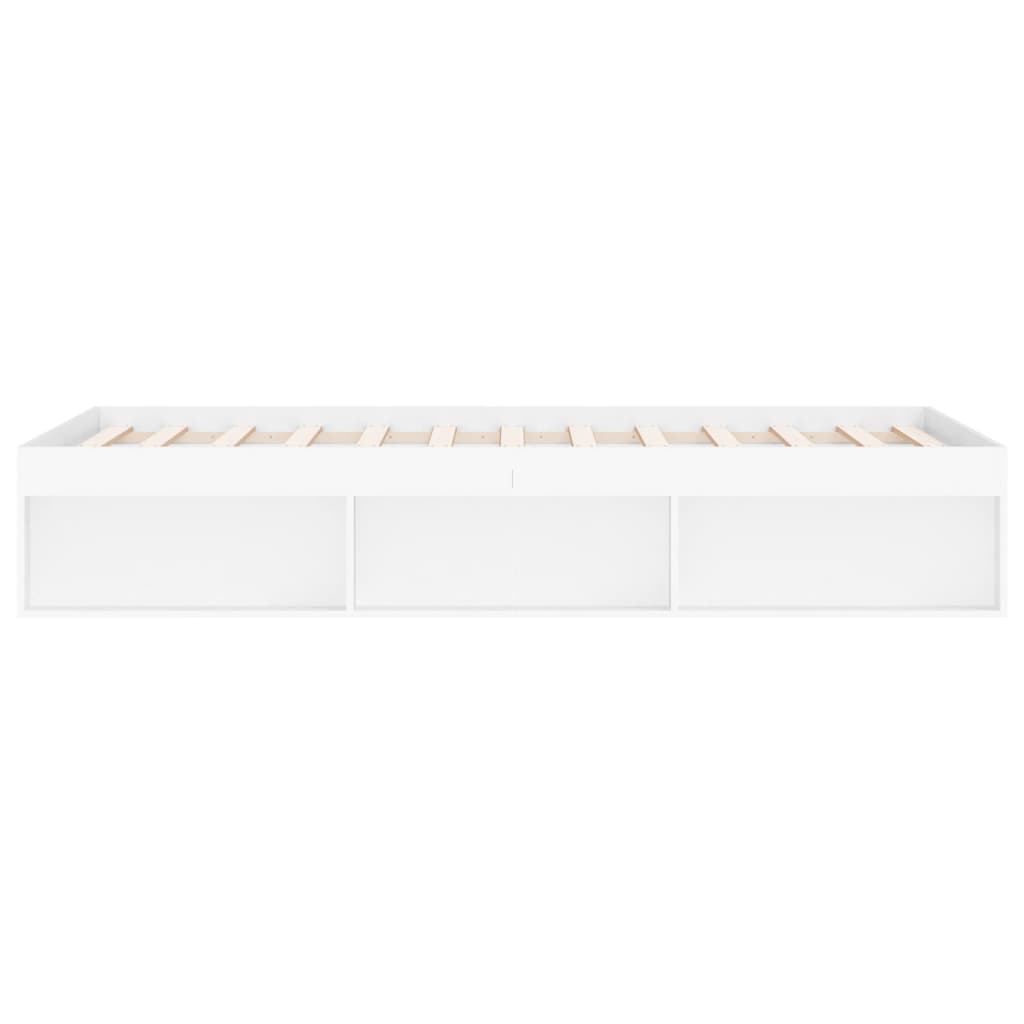 Bedframe Super King Size 180 x 200 cm Wit