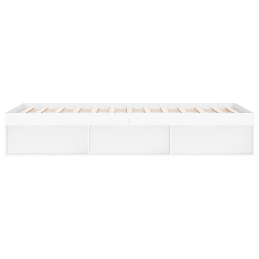 Bedframe Super King Size 180 x 200 cm Wit