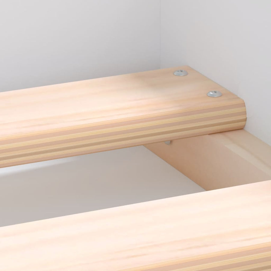 Bedframe Super King Size 180 x 200 cm Wit
