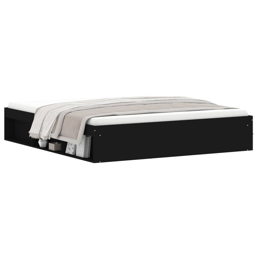Bedframe Super King Size 180 x 200 cm Zwart