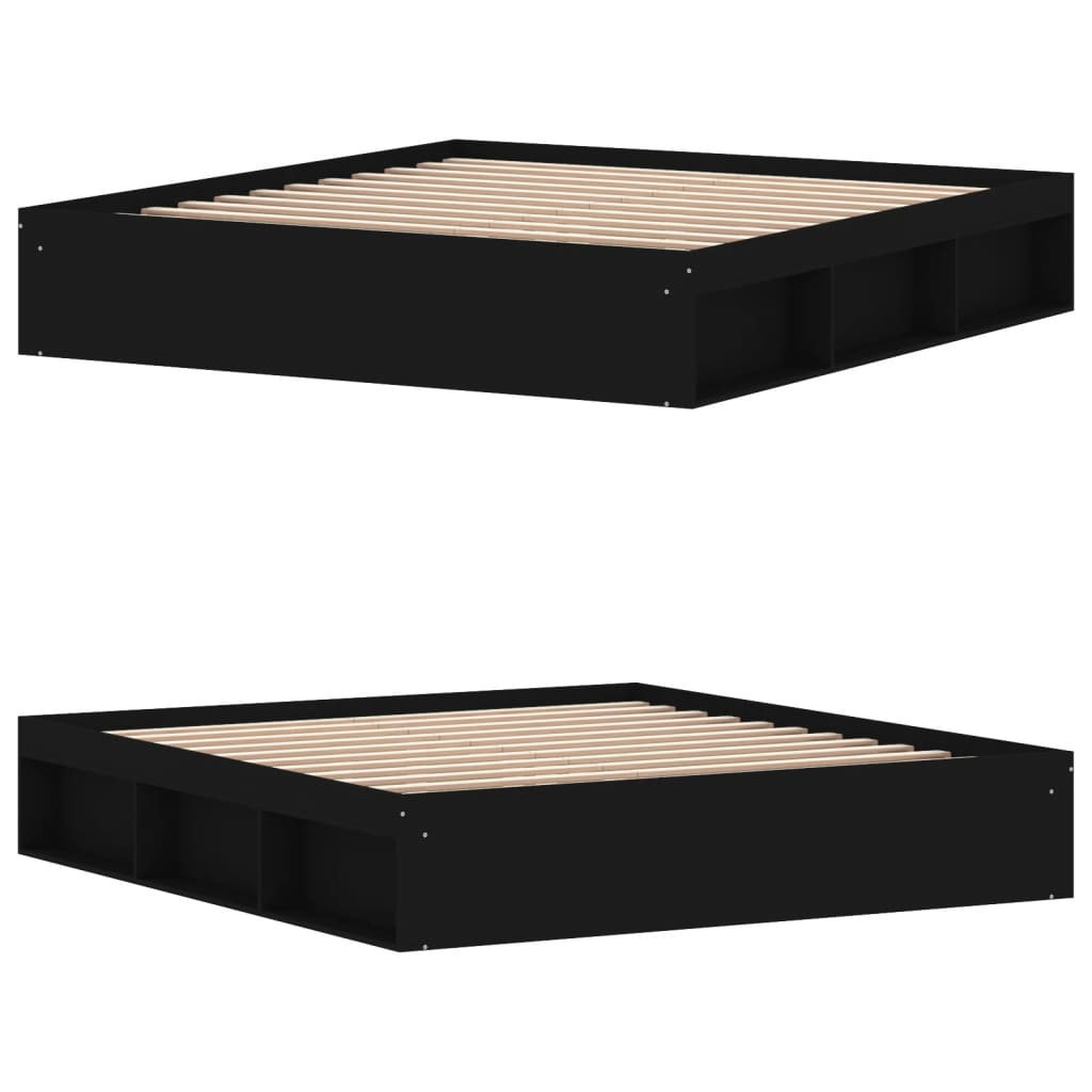 Bedframe Super King Size 180 x 200 cm Zwart