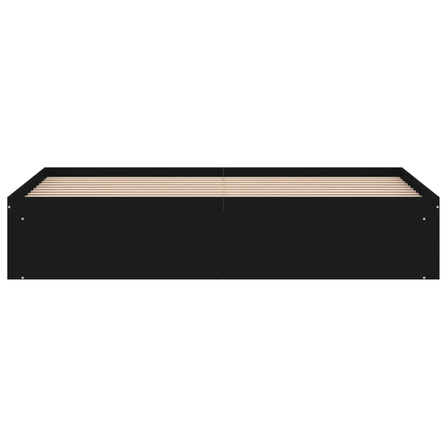 Bedframe Super King Size 180 x 200 cm Zwart