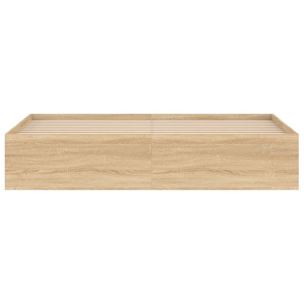 Bedframe Kleurig Super King Size 180 x 200 cm Sonoma eiken