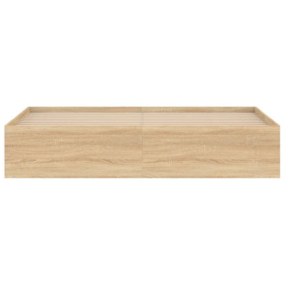 Bedframe Kleurig Super King Size 180 x 200 cm Sonoma eiken
