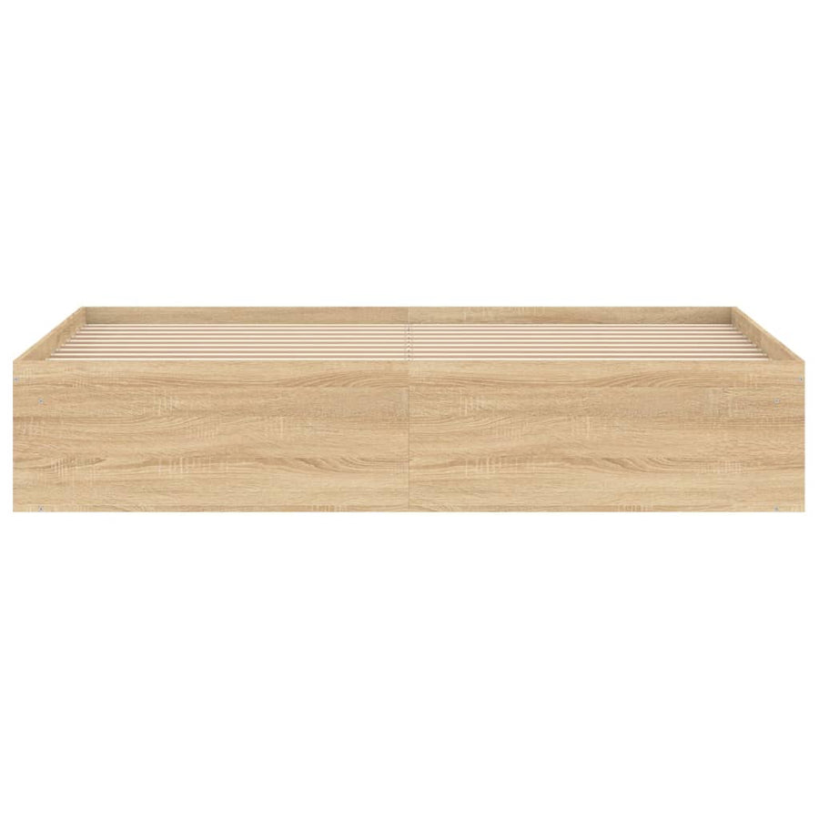 Bedframe Kleurig Super King Size 180 x 200 cm Sonoma eiken