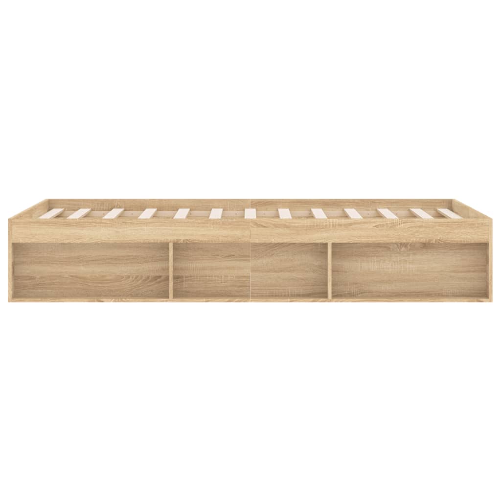 Bedframe Kleurig Super King Size 180 x 200 cm Sonoma eiken
