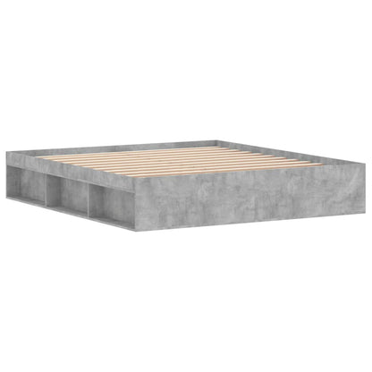 Bedframe Super King Size 180 x 200 cm Betongrijs