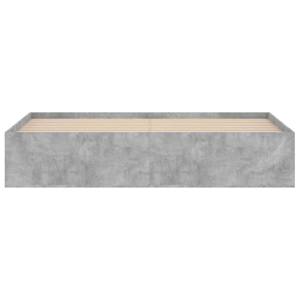 Bedframe Super King Size 180 x 200 cm Betongrijs