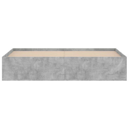 Bedframe Super King Size 180 x 200 cm Betongrijs
