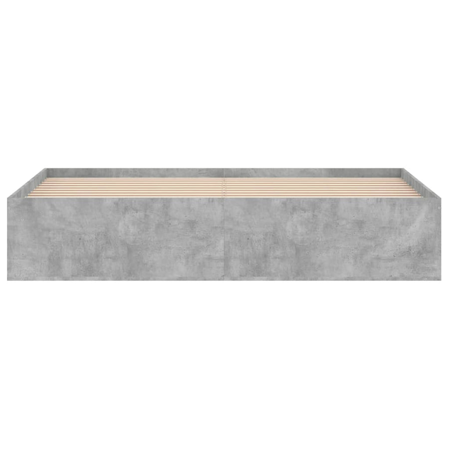 Bedframe Super King Size 180 x 200 cm Betongrijs
