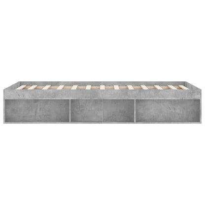 Bedframe Super King Size 180 x 200 cm Betongrijs