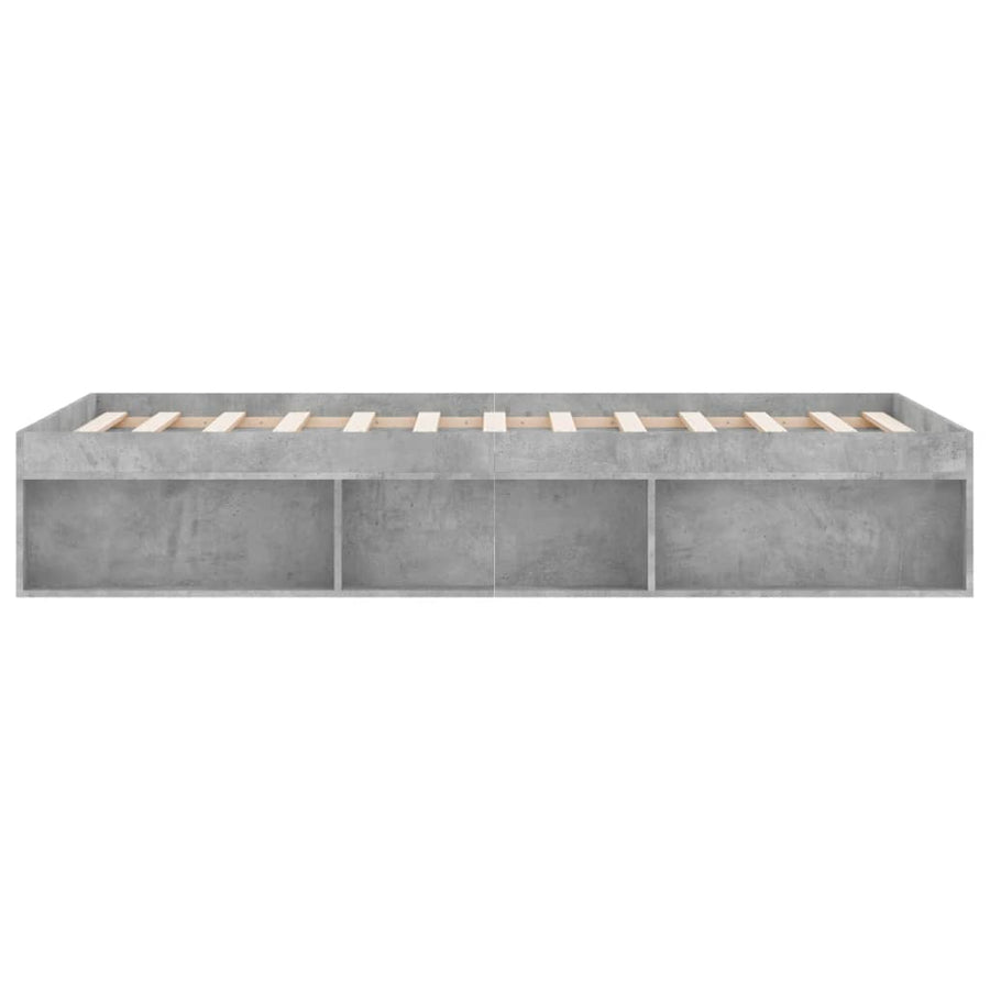 Bedframe Super King Size 180 x 200 cm Betongrijs