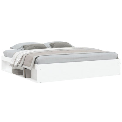 Bedframe 200 x 200 cm Wit