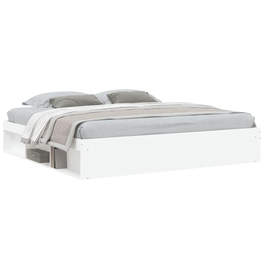 Bedframe 200 x 200 cm Wit