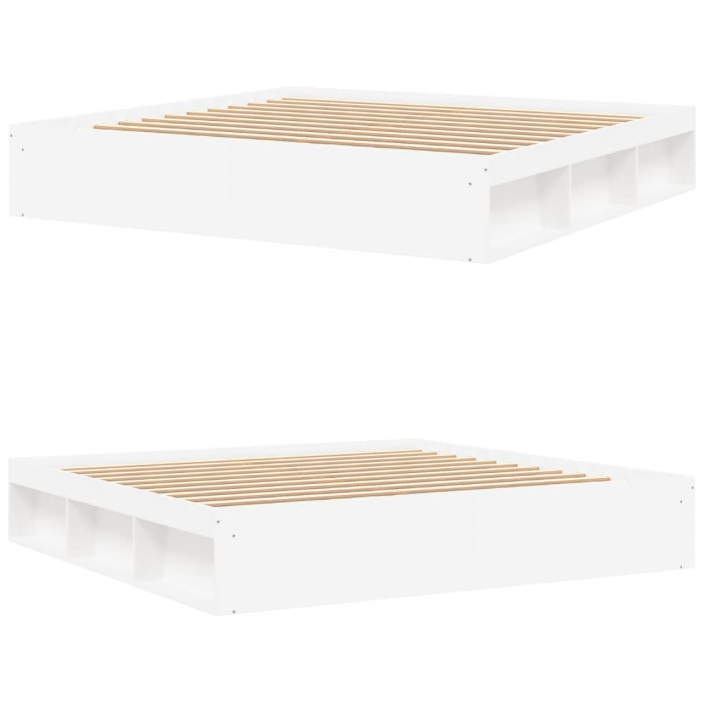 Bedframe 200 x 200 cm Wit
