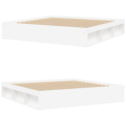 Bedframe 200 x 200 cm Wit