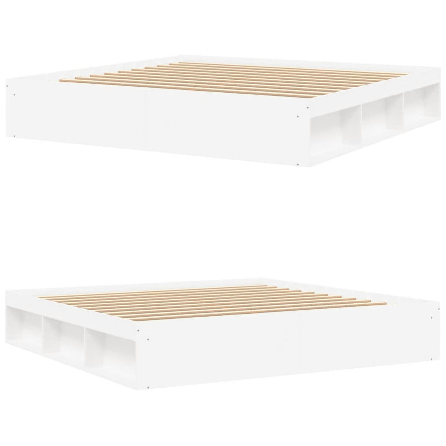 Bedframe 200 x 200 cm Wit
