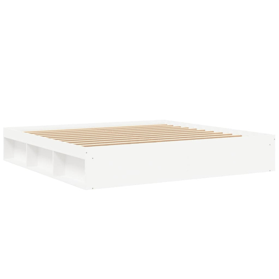 Bedframe 200 x 200 cm Wit