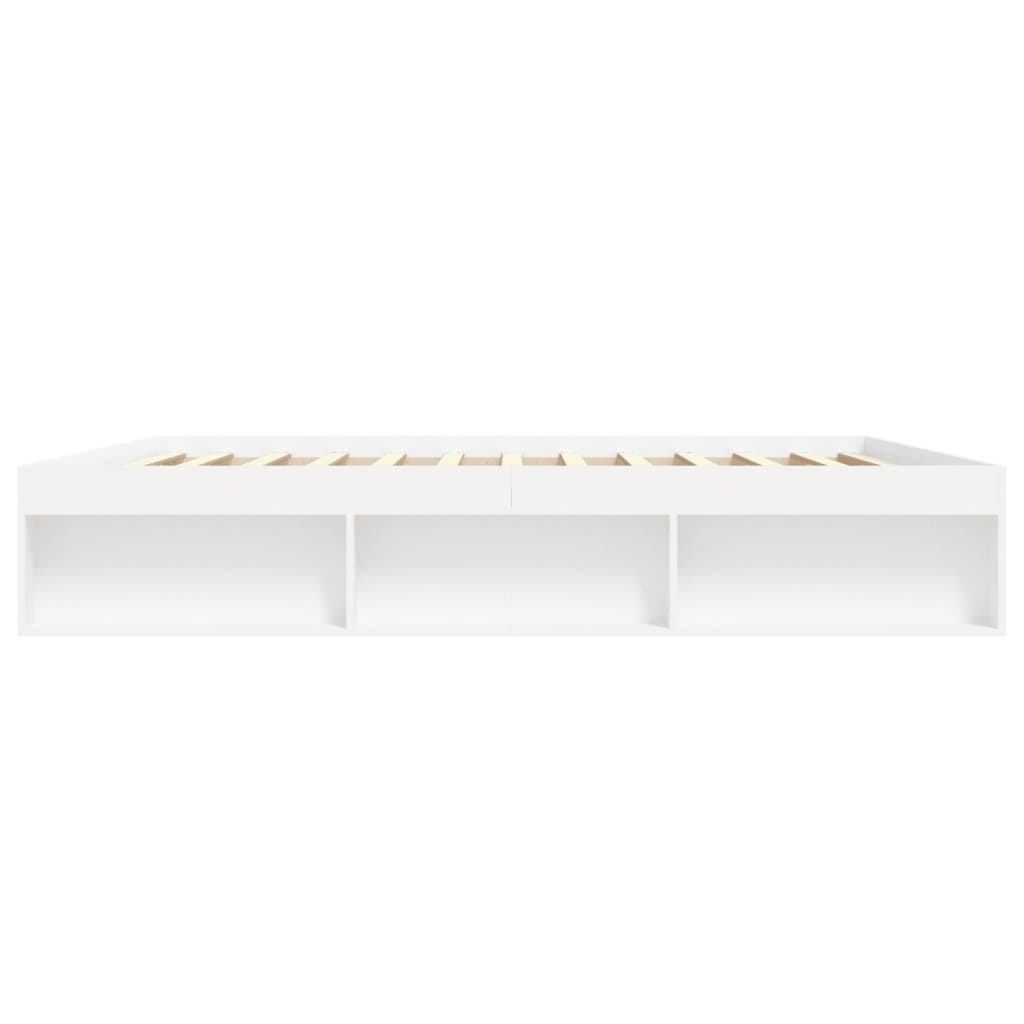 Bedframe 200 x 200 cm Wit