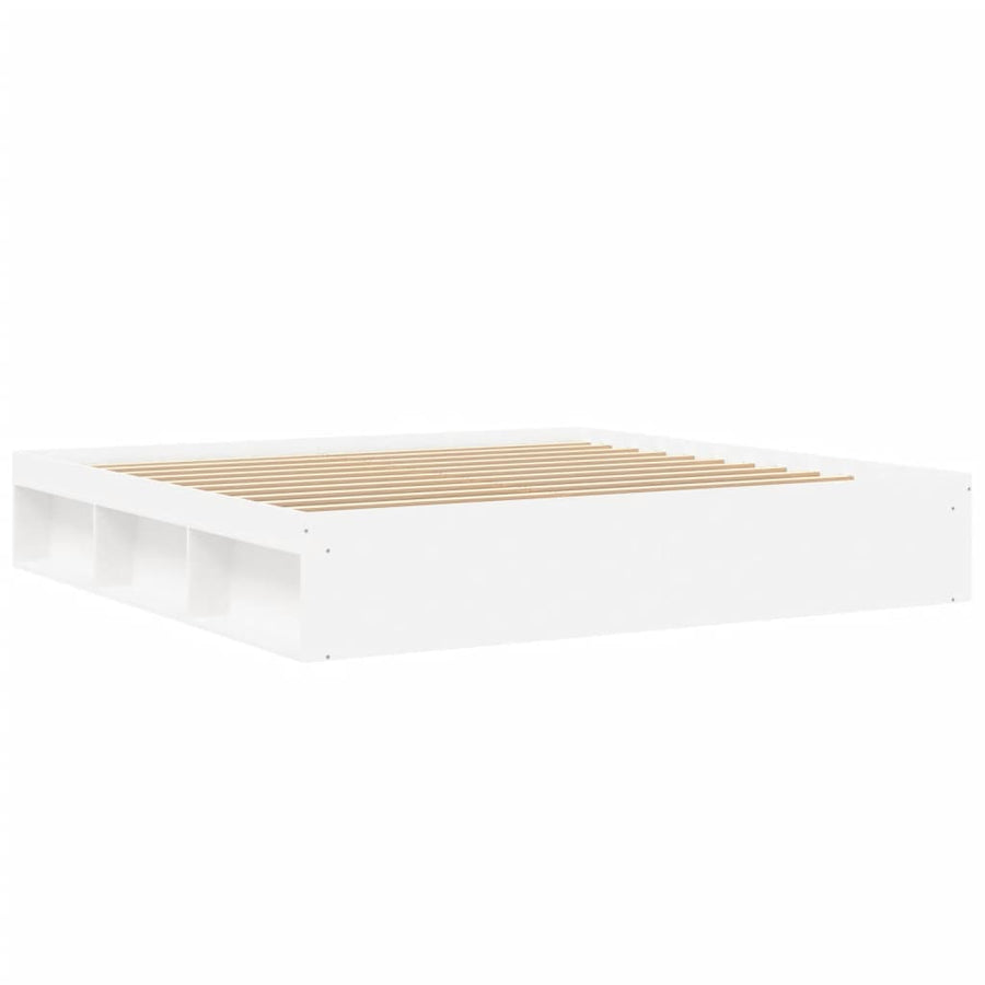 Bedframe 200 x 200 cm Wit