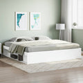 Bed frame white 200x200 cm