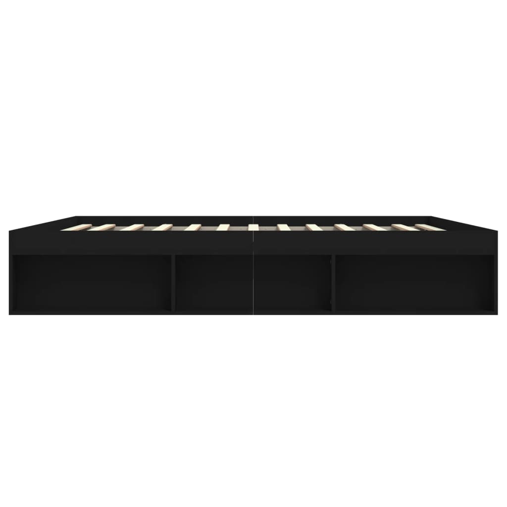 Bedframe 200 x 200 cm Zwart